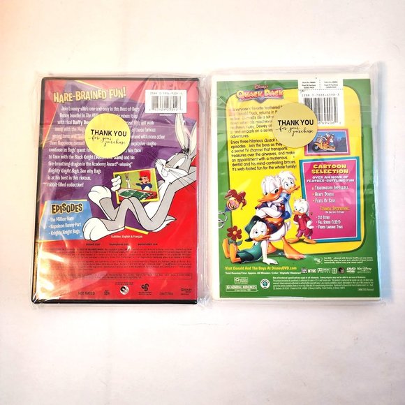 Disney Quack Rack & Looney Tunes Best Of Bugs Bunny DVD Bundle. Create a Bundle! - Picture 4 of 11